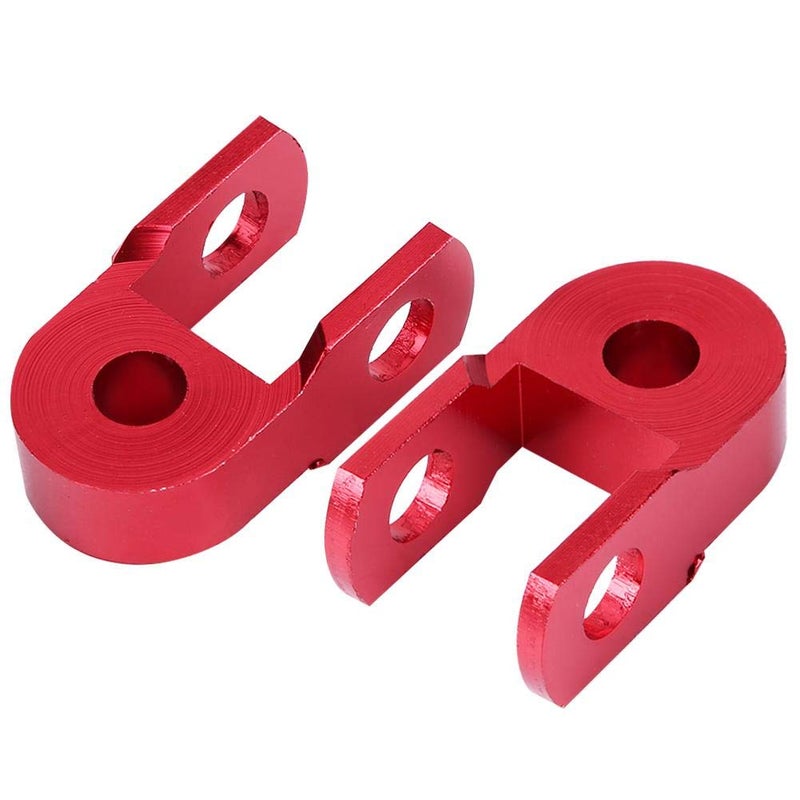 Aramox Rear Shock Extender, Aramox 2PCS Absorber Riser Universal Motorcycle High Damping Device Thicken Pad Chassis Extender Taper Riser With Screws Red - Image 4